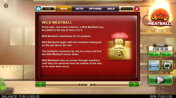 Spicy Meatballs Megaways screenshot