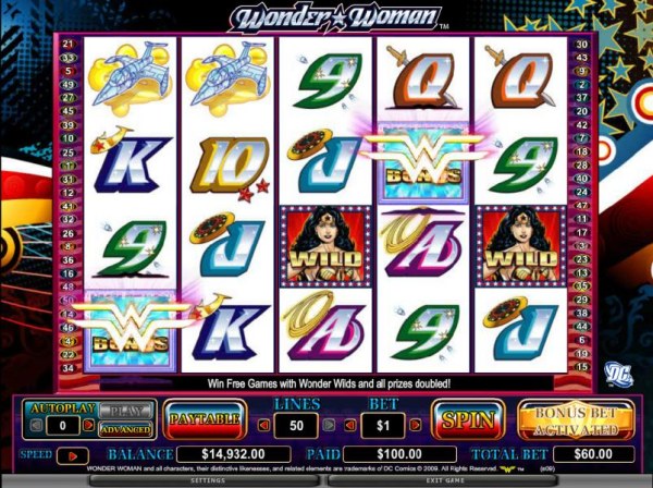 Casino Codes image of Wonder Woman