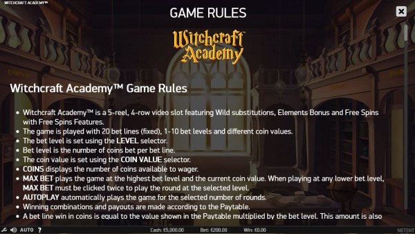 Casino Codes image of Witchcraft Academy
