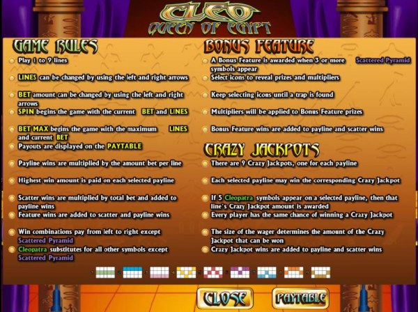 game rules, bonus feature and crazy jackpots - Casino Codes