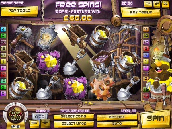 free spins feature pays out a $60 jackpot - Casino Codes