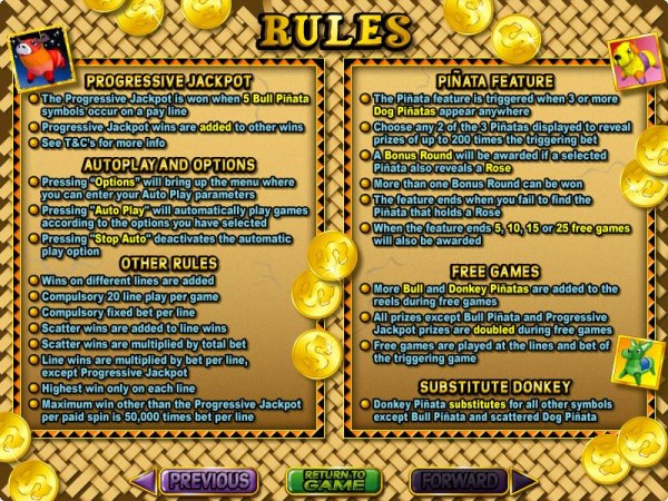Casino Codes image of Jackpot Pinatas