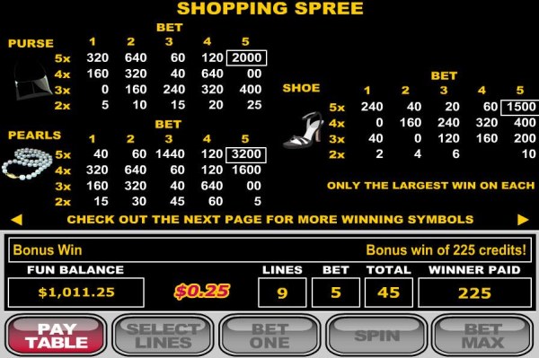 Casino Codes image of Shopping Spree