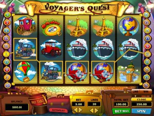 A four of a kind triggers a 250.00 big win by Casino Codes