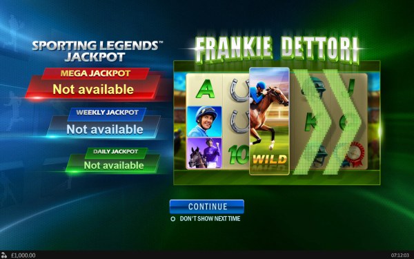 Frank Dettori Sporting Legends screenshot