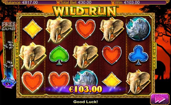 A pair of winning combinations triggers a 103.00 win - Casino Codes