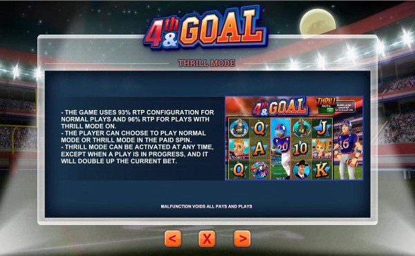 Casino Codes image of 4th and Goal