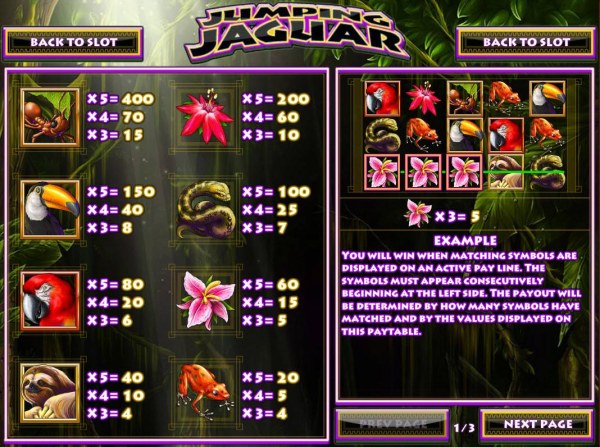 Casino Codes image of Jumping Jaguar