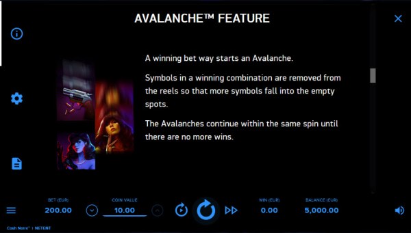 Casino Codes - Avalanche Feature