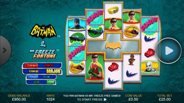 Batman & Mr. Freeze Fortune by Casino Codes