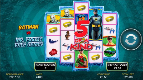 Batman & Mr. Freeze Fortune by Casino Codes