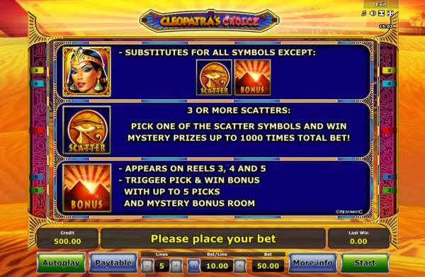 Images of Cleopatra's Choice