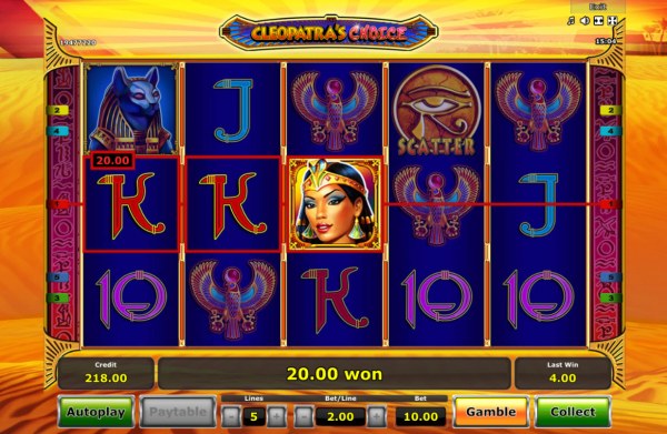 Casino Codes image of Cleopatra's Choice