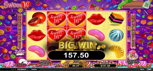Casino Codes - A 157.50 big win awarded.