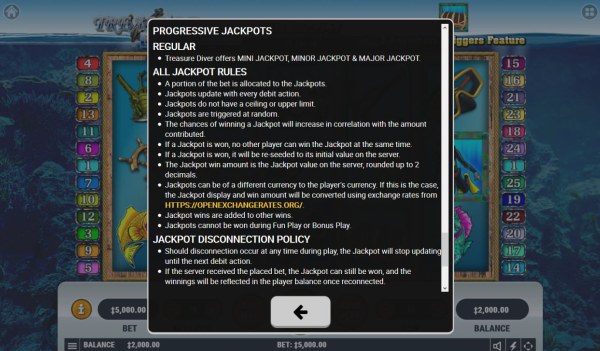 Casino Codes - Progressive Jackpot Rules