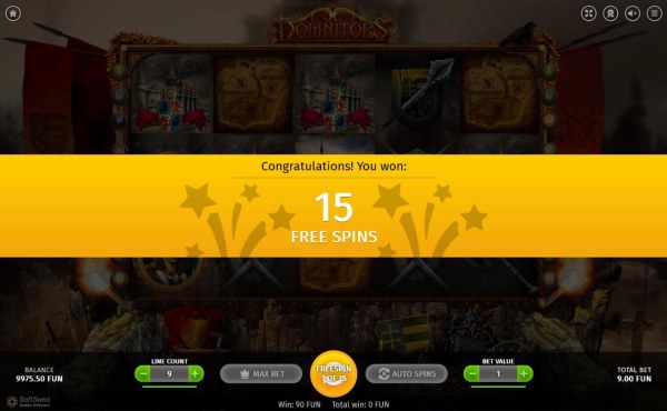 15 Free Spins awarded player. - Casino Codes