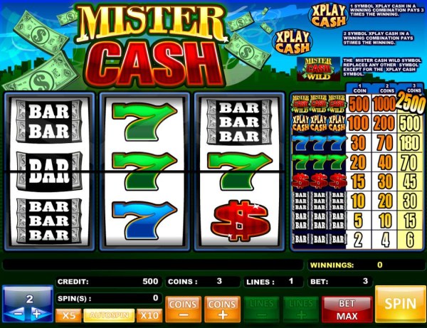 Casino Codes image of Mister Cash