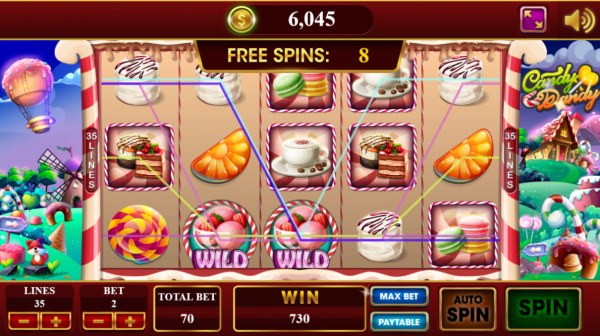 Multiple winning paylines triggers a big win by Casino Codes