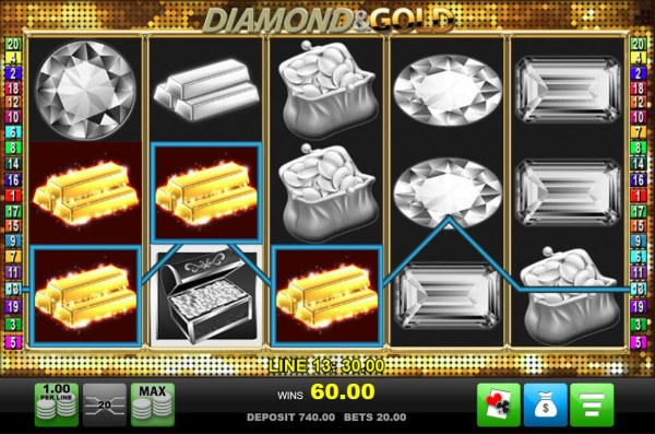 Images of Diamond & Gold