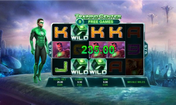 Multiple winning combinations triggers a 235.00 jackpot during the free games feature. - Casino Codes