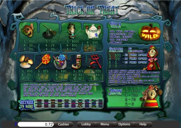 Casino Codes image of Trick or Treat