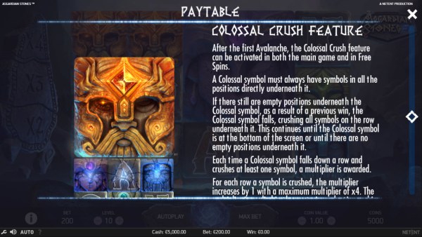 Colossal Crush Feature - Casino Codes