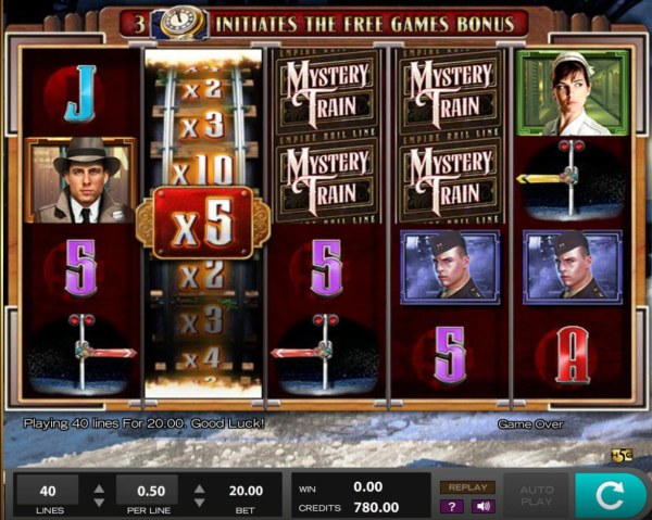 Casino Codes - The Reveal-A-Wheel feature triggers an x5 win multiplier.