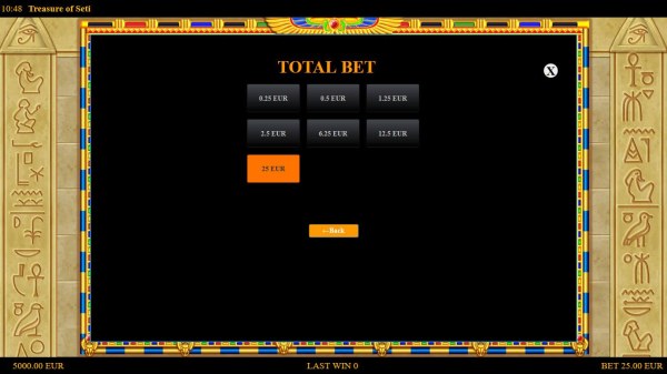 Casino Codes - Total Bet Options