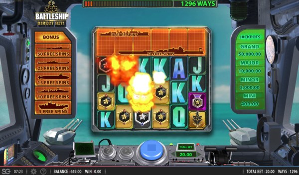 Casino Codes image of Battleship Direct Hit