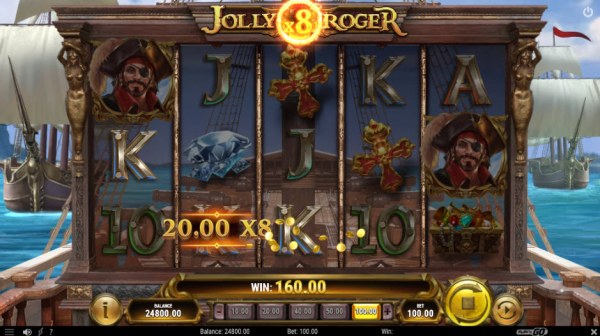 Casino Codes - An x8 win multiplier awarded