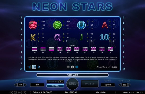 Neon Stars screenshot