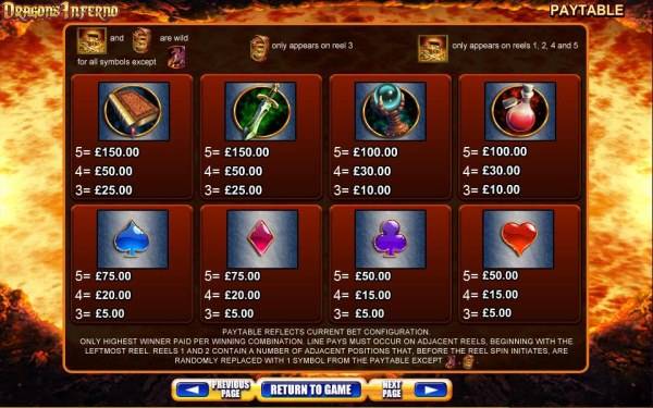 Casino Codes image of Dragon's Inferno