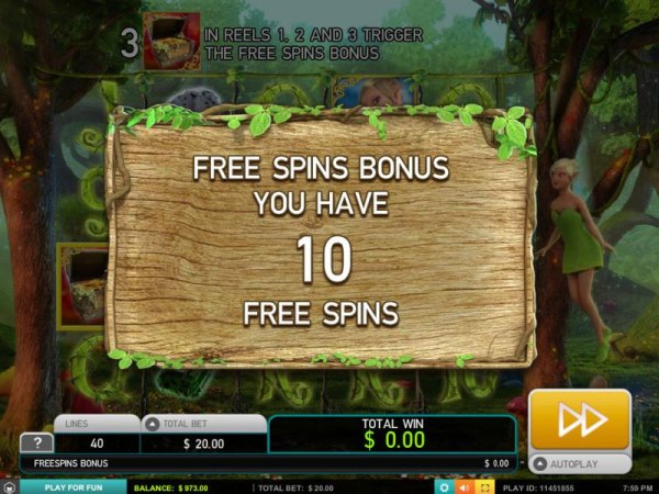 10 free spins awarded. - Casino Codes