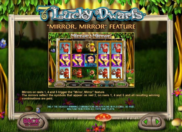 Casino Codes - how to play the mirror mirror feature