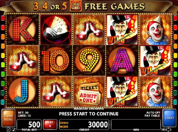Casino Codes image of Magician Dreaming
