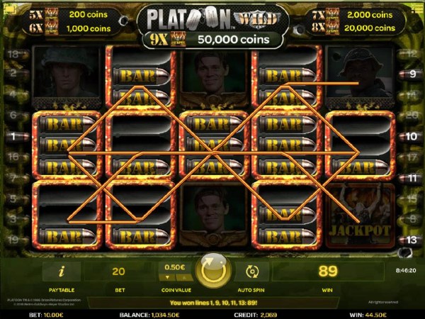 Platoon Wild by Casino Codes