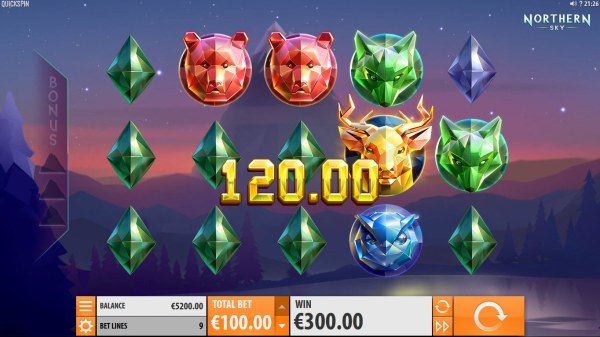 An additional 120 coin win by Casino Codes