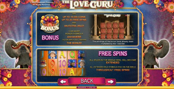 Casino Codes - bonus and free spins feature rules