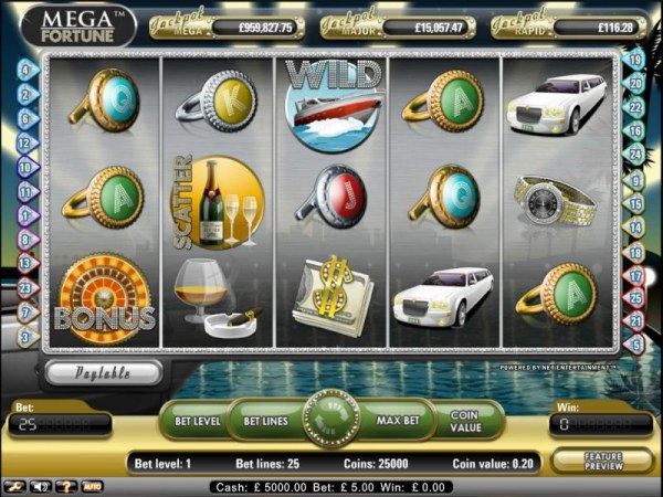Casino Codes image of Mega Fortune