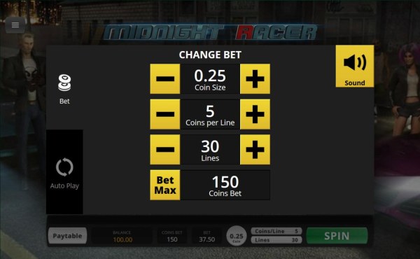 Casino Codes image of Midnight Racer