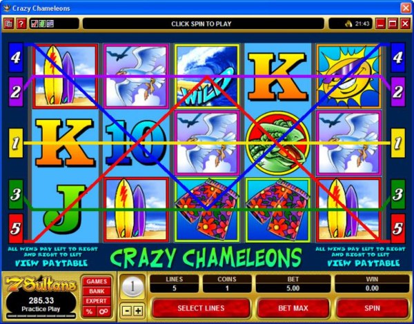 Casino Codes image of Crazy Chameleons