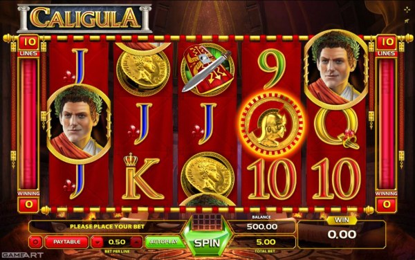 Caligula by Casino Codes