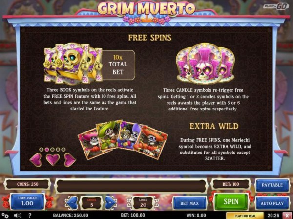 Casino Codes image of Grim Muerto