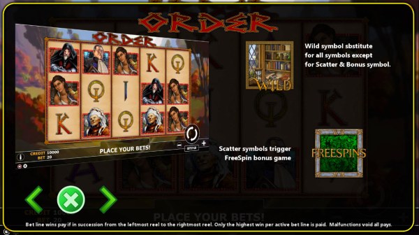 Casino Codes image of Order