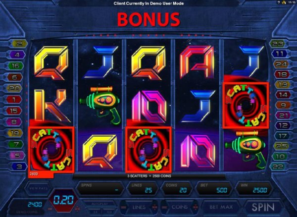 Casino Codes - bonus feature triggered