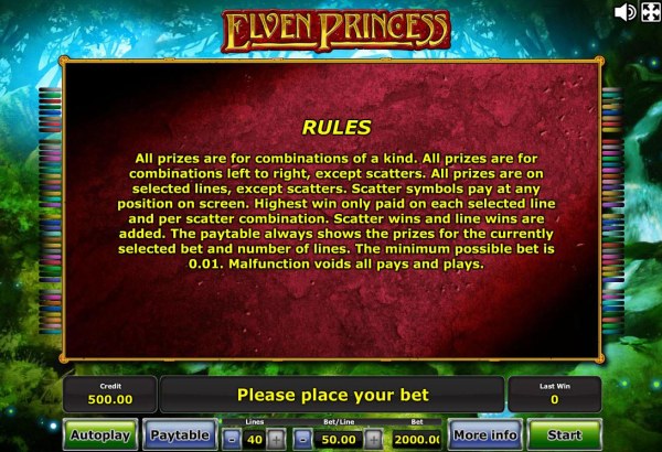 Elven Princess by Casino Codes