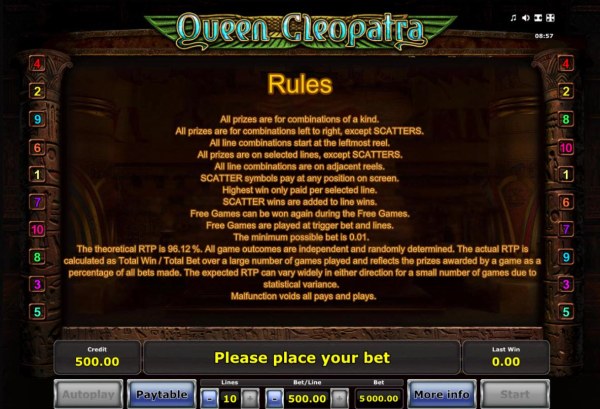 Casino Codes image of Queen Cleopatra
