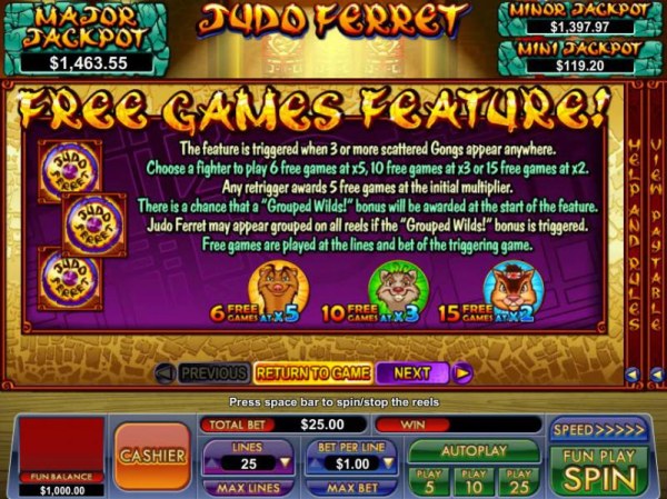 free games feature rules by Casino Codes