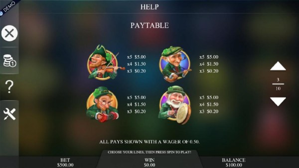 High value slot game symbols paytable - Casino Codes
