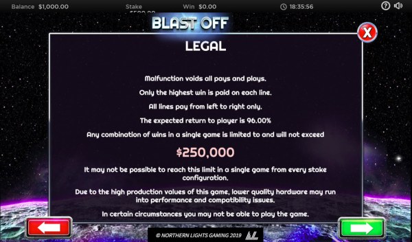 Casino Codes image of Blast Off